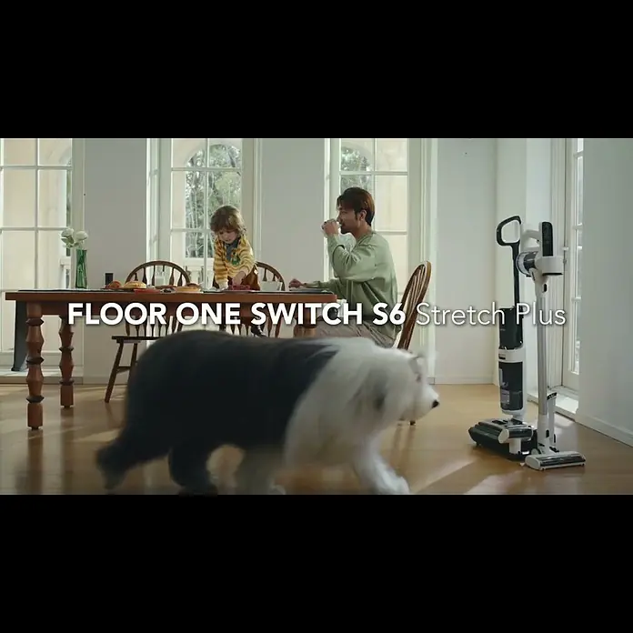Tineco Akku-Nass-Trockensauger FLOOR ONE Switch S6 Stretch Plus - Saugkraft: 21.000 Pa, Akkulaufzeit: 40 min - 65 min, Wassertankvolumen: 0,8 l - Tineco FLOOR ONE Switch S6 Stretch Plus | Nass-/Trockensauger| DE