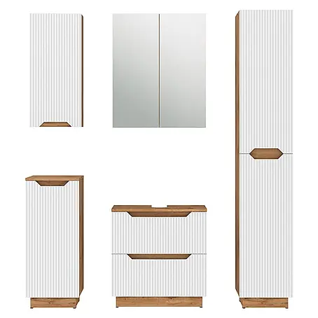 Vicco  Badmöbel-Set Lotta Weiß 5 Teile