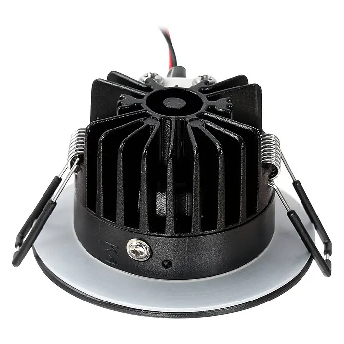 Arcchio Deckenstrahler Lirin - schwarz, schwarz - Schwarzer LED-Einbaustrahler mit Kühlkörper und Befestigungsfedern.