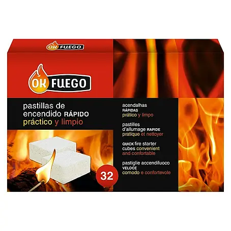 Ok Fuego  Pastillas de encendido rápido
