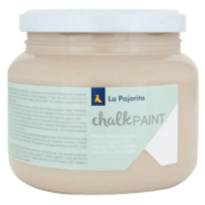 La Pajarita Pintura de tiza Chalk Paint - Lino, 500 ml, Mate - Pintura a la tiza La Pajarita, una pintura de alta calidad para muebles y decoración, que proporciona un acabado mate y empolvado. Ideal para proyectos DIY.