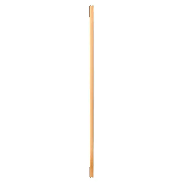 Rahmenspiegel Sonja - 50 x 150 cm, Gold, Holz - Hellbraune Holzleiste mit mehrfach gerilltem Profil.