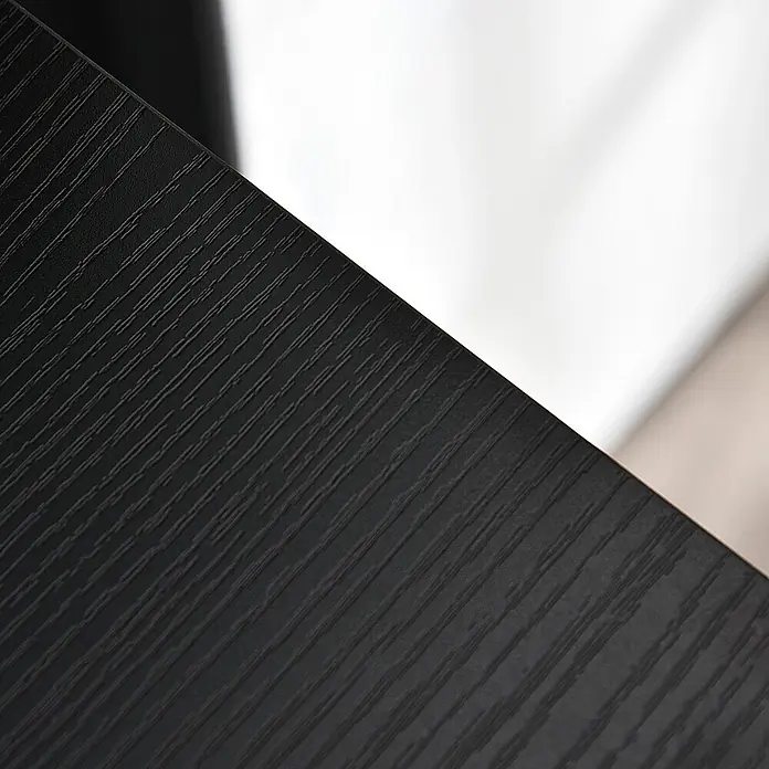 Homcom Kommode 1-teilig - L x B x H: 100 x 30 x 78,5 cm, Schwarz, dunkelgrau, Anzahl Schubladen: 8 Stk. - Schwarze strukturierte Platte mit Holzmaserung.