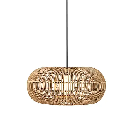PR Home  Pendelleuchte Rattan Outdoor
