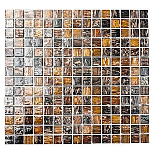 Mosaikfliese Goldstar GM GS 505254 (32,7 x 30,5 cm, Braun, Glänzend)