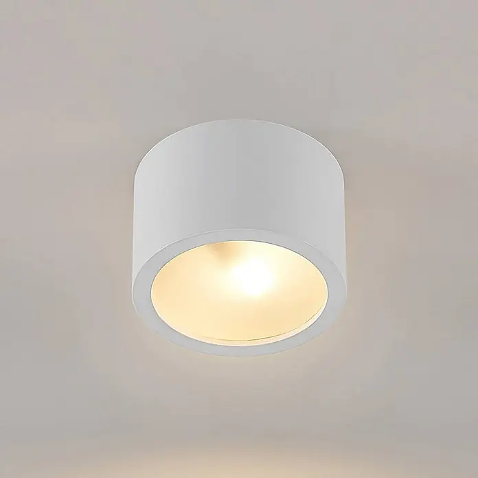 Arcchio Deckenstrahler Nieva - weiß / opal, weiß / opal, G9 - Weißer zylindrischer Deckenstrahler mit warmer Beleuchtung.