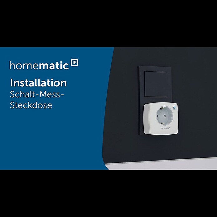 Homematic IP Smart-Steckdose Messgerät HmIP-PSM-2-A (Innen, IP20, Anthrazit, 3 000 W, 13 A) | BAUHAUS