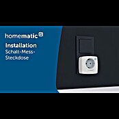 Homematic IP Smart-Steckdose Messgerät HmIP-PSM-2-A (Innen, IP20, Anthrazit, 3 000 W, 13 A) | BAUHAUS