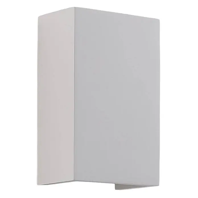 Lindby Wandleuchte Colja - weiß / opal, G9 - Weiße, rechteckige LED-Wandleuchte mit Uplight- und Downlight-Funktion.