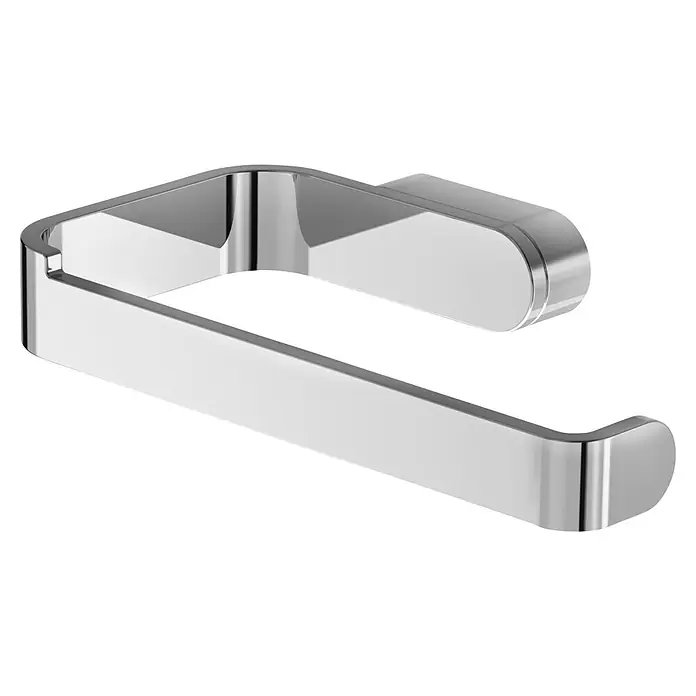 Lenz Aura Toilettenpapierhalter - Ohne Deckel, Chrom, Glänzend - Glänzender Toilettenpapierhalter aus Chrom im modernen, minimalistischen Design.