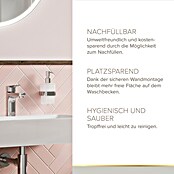 Lenz Aura Seifenspender (Mit Halterung, Chrom, Glänzend)