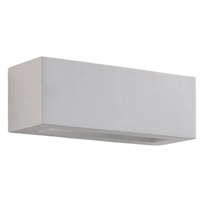 Lindby Wandleuchte Tjada - L x B x H: 7,5 x 21,8 x 7,5 cm, weiß / opal, G9 - Weiße rechteckige Wandleuchte mit nach unten gerichteter Lichtabgabe.