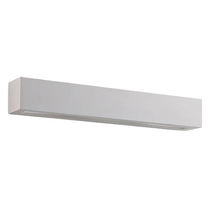 Lindby Wandleuchte Tjada - L x B x H: 7,5 x 50,8 x 7,5 cm, weiß / opal, G9 - Weiße rechteckige Wandleuchte mit linearem Lichtaustritt.