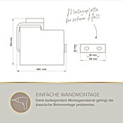 Lenz Aura Toilettenpapierhalter (Mit Deckel, Chrom, Glänzend)