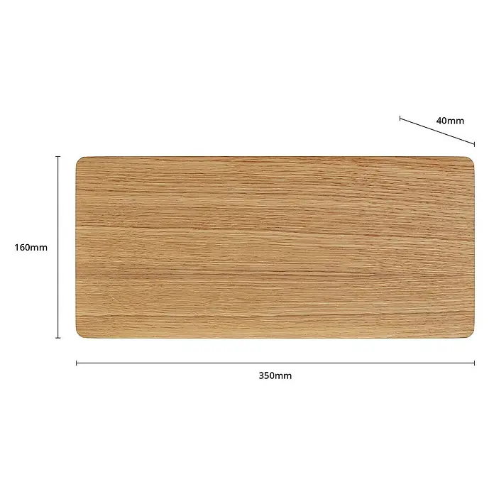 Envostar Wandleuchte Tavola - L x B x H: 4 x 35 x 16 cm, Holz hell, Holz hell, G9 - Hellbraunes Holzbrett mit abgerundeten Ecken, 350x160x40mm.