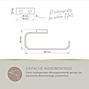Lenz Aura Handtuchring (Chrom, Glänzend)