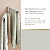 Lenz Aura Handtuchhalter (Breite: 6,5 cm, Silber, Glänzend)