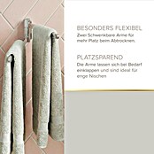 Lenz Aura Handtuchhalter (Breite: 6,5 cm, Silber, Glänzend)