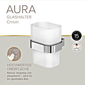 Lenz Aura Glashalter (Chrom, Glänzend)
