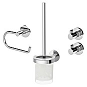 Lenz WC-Kombi-Bürstengarnitur Vida (4 -tlg., Chrom) | BAUHAUS