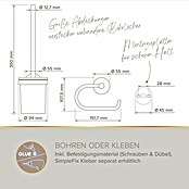 Lenz WC-Kombi-Bürstengarnitur Vida (4 -tlg., Chrom) | BAUHAUS