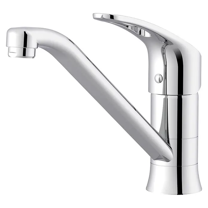 Lenz Spültischarmatur Kela - Hochdruck, Chrom, Glänzend - Polierte Chrom-Einhebel-Küchenarmatur.