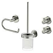 Lenz WC-Kombi-Bürstengarnitur Noa (4 -tlg., Nickel) | BAUHAUS