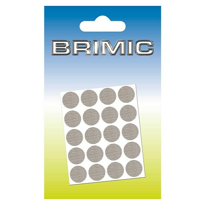Micel Brimic Tapón embellecedor Textil oscuro (Diámetro: 13 mm, Adhesivo, 20 uds.)