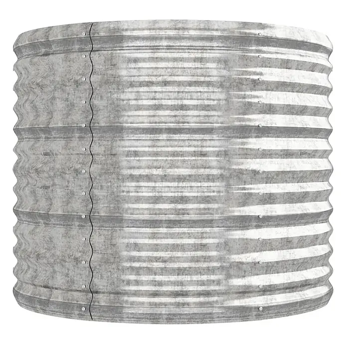 Furnicato Hochbeet - 224 x 80 x 68 cm, Stahl, Silber - Runder Wellblechdurchlass aus verzinktem Metall mit genieteter Naht.