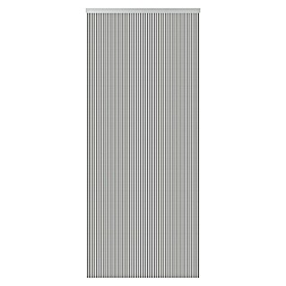 Cortina para puerta Trev (Blanco/Negro, 90 x 210 cm)