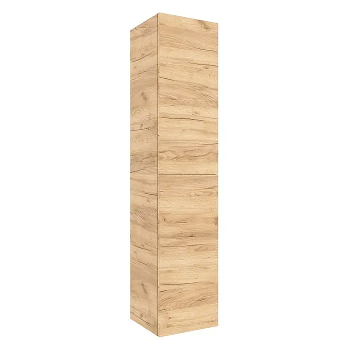 Salgar Hängeschrank Hochschrank ALLIANCE 1600 mit 2 Türen Eiche Afrika - Eiche Afrika - Hoher, schmaler Schrank aus hellem Holz mit natürlicher Maserung.