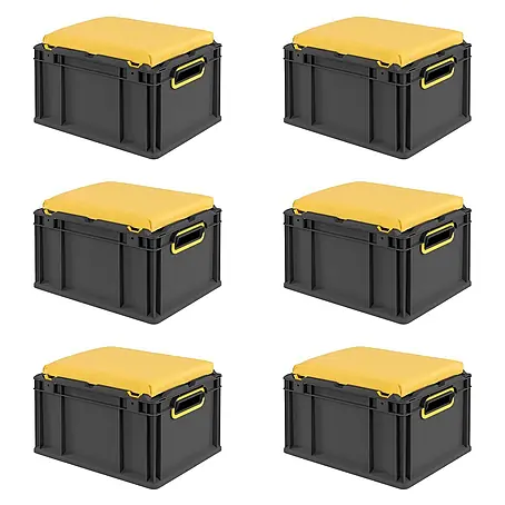Proregal  Euroboxen-Set 6x NextGen Seat Box Gelb