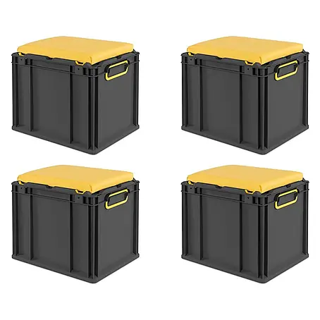 Proregal  Euroboxen-Set 4x NextGen Seat Box Gelb