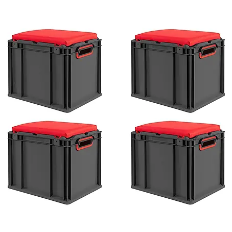 Proregal  Euroboxen-Set 4x NextGen Seat Box Rot