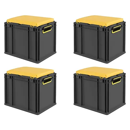 Proregal  Euroboxen-Set 4x NextGen Seat Box Gelb