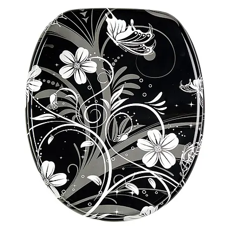 SANILO  WC-Sitz White Flower mit Absenkautomatik