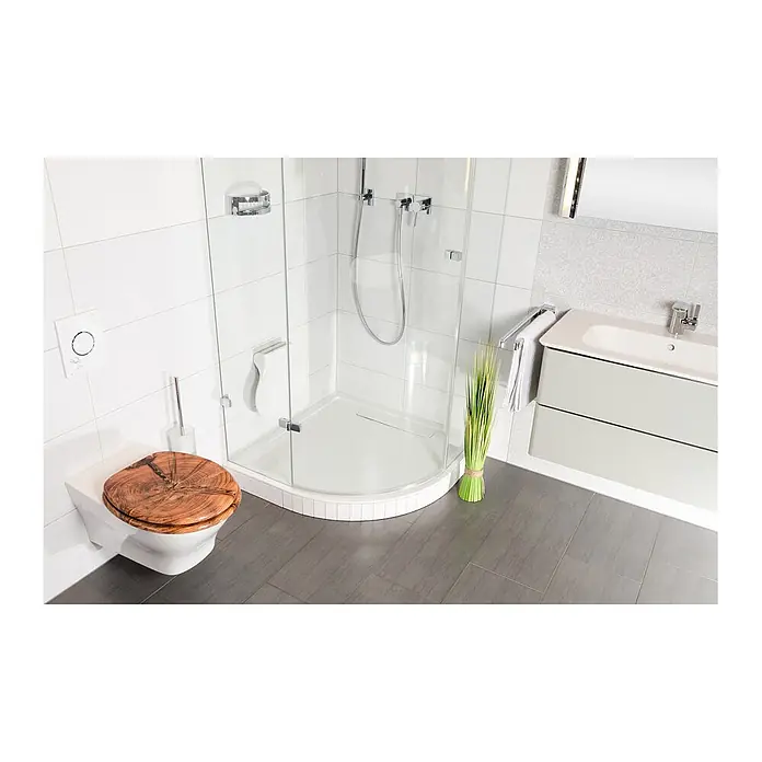 SANILO WC-Sitz Old Tree - MDF, Braun, Ohne Absenkautomatik - Toilette mit einzigartigem Holzsitz in modernem Badezimmer.