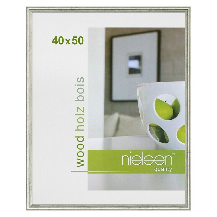 Nielsen Marco de fotos Ascot (Plateado, 40 x 50 cm, Madera)