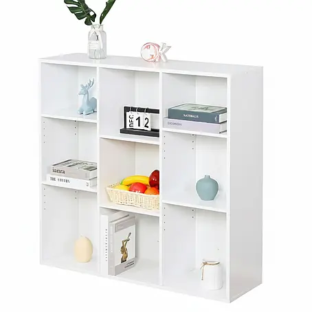 Floordirekt  Holzregal Bücherregal Arkansas mit 9 Fächern