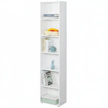 Floordirekt  Holzregal Bücherregal Maine mit 6 Etagen