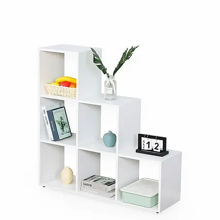 Floordirekt  Holzregal Bücherregal Carolina mit 6 Fächern