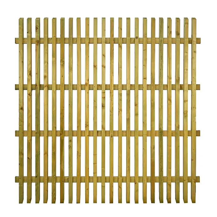 GartenLand Sichtschutzelement BERGAMO - B x H: 180 x 180 cm, Holz, Fichte KDI Grün - Grün imprägnierter Holzzaun für den Garten.