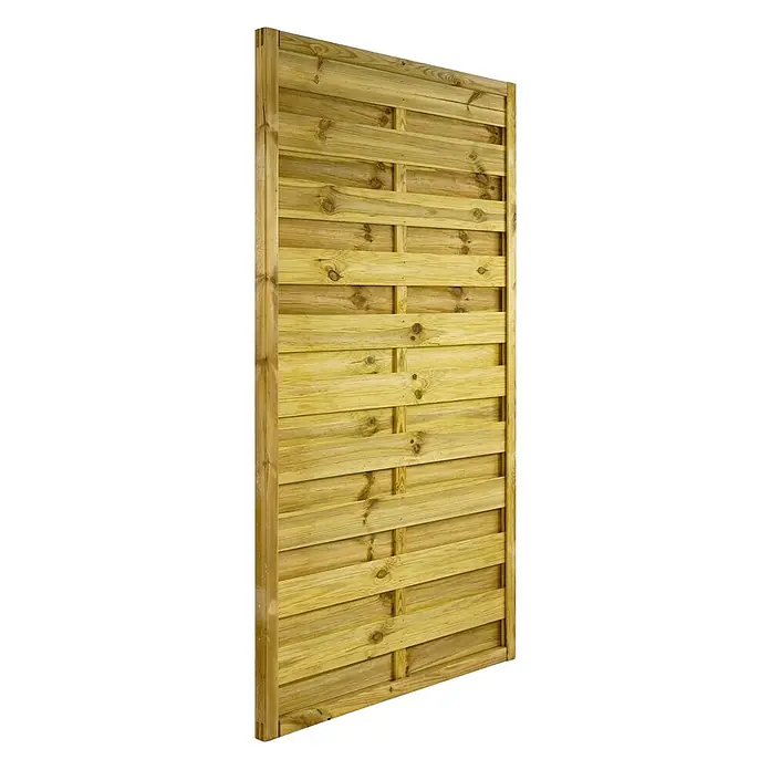 GartenLand Sichtschutzelement VARIO - B x H: 100 x 180 cm, Holz, Kiefer KDI Grün - Behandelte Gartenzaunplatte aus Holz.