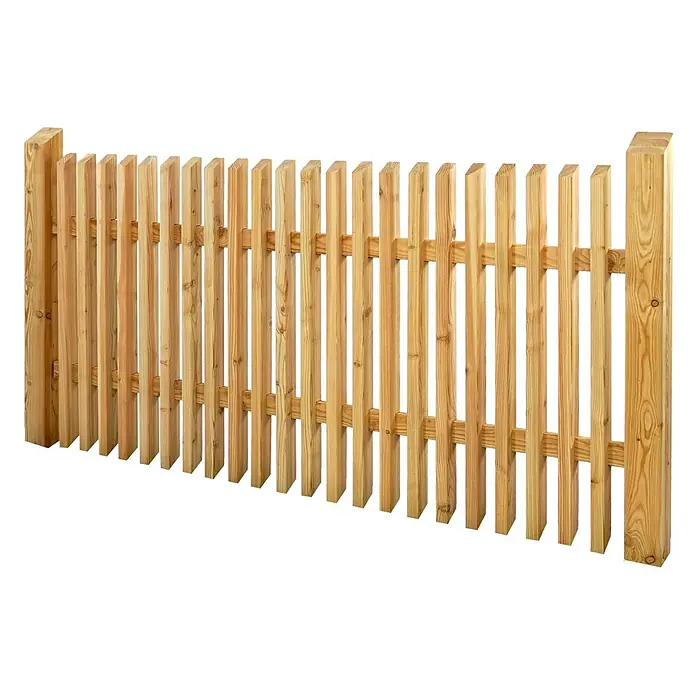 GartenLand Sichtschutzelement WIEN - B x H: 180 x 90 cm, Holz, Lärche - Heller Lattenzaun aus Holz.
