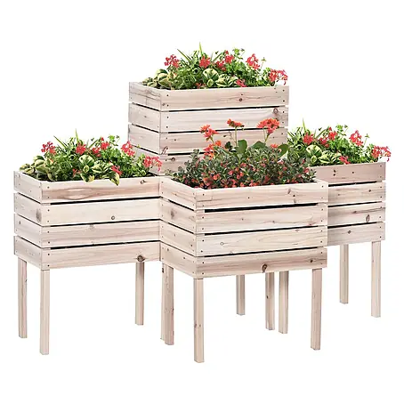 Outsunny  Kräuterhochbeet