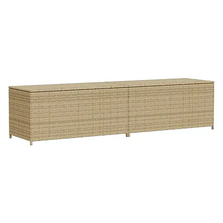 Furnicato  Garten-Aufbewahrungsbox PE-Rattan