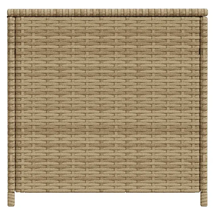 Furnicato Garten-Aufbewahrungsbox - Mischung aus Beige, Kunststoff - Hellbraunes, rechteckiges Paneel im Rattan-Stil, geeignet für Möbel-Seiten oder Aufbewahrungsboxen.