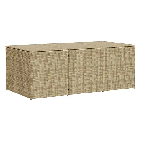 Furnicato  Garten-Aufbewahrungsbox PE-Rattan