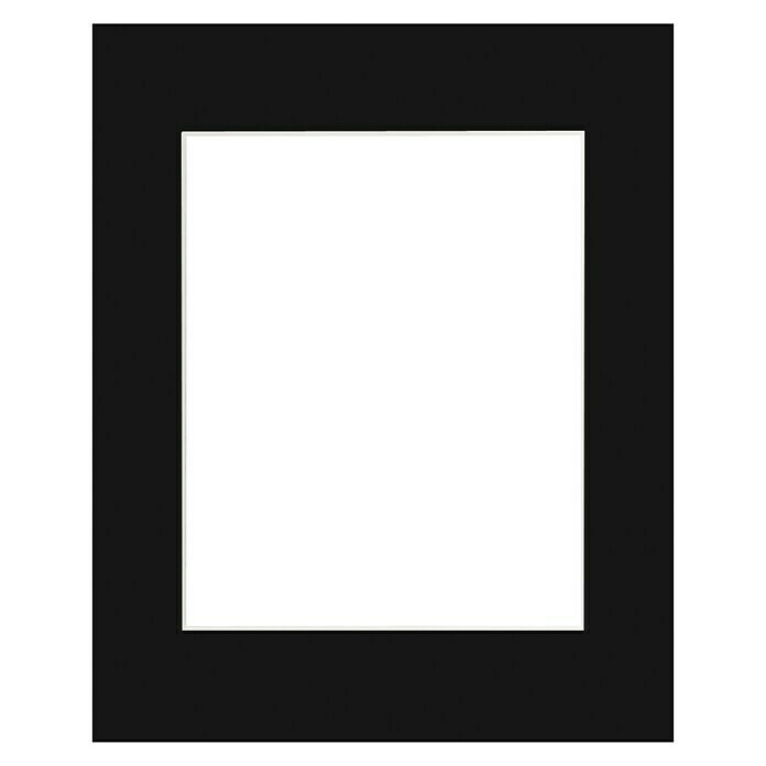 Nielsen Passepartout White Core (Schwarz, L x B: 40 x 50 cm, Bildformat: 28 x 35 cm)