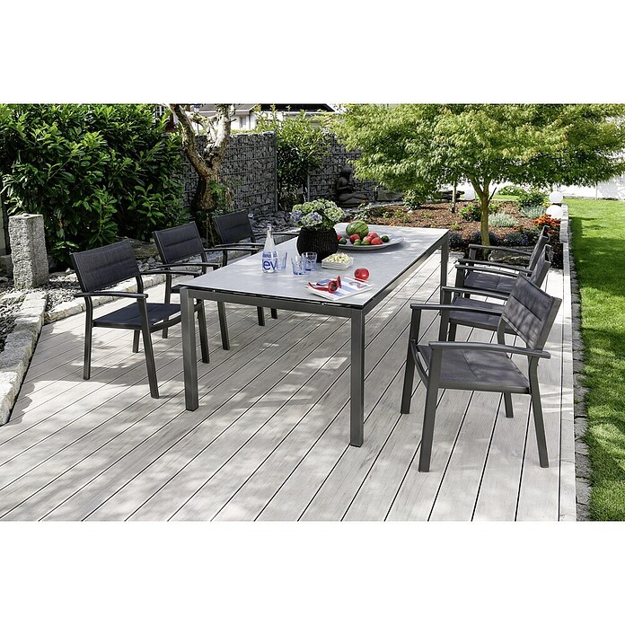 Sunfun Maja Vrtna stolica (Crna, 61 x 58 x 85 cm)